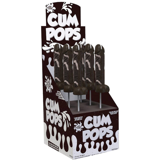 HOTT PRODUCTS - CUM COCK POPS DARK CHOCOLATE FLAVORED DP 6PCS/PER