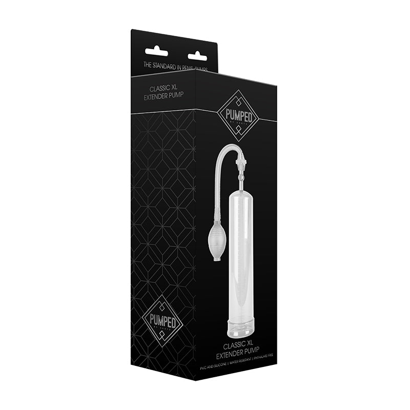 SHOTS - PUMPED CLASSIC XL EXTENDER PENIS PUMP CLEAR