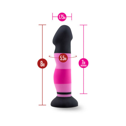 AVANT D4 SEXY IN PINK 8 IN. SILICONE DILDO