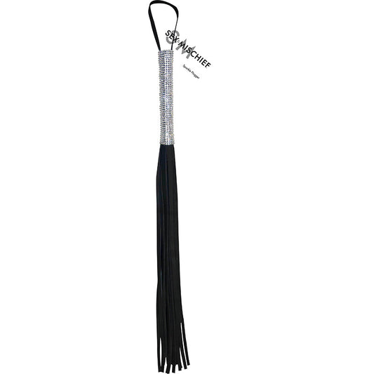 SPORTSHEETS SEX & MISCHIEF SPARKLE FLOGGER BLACK