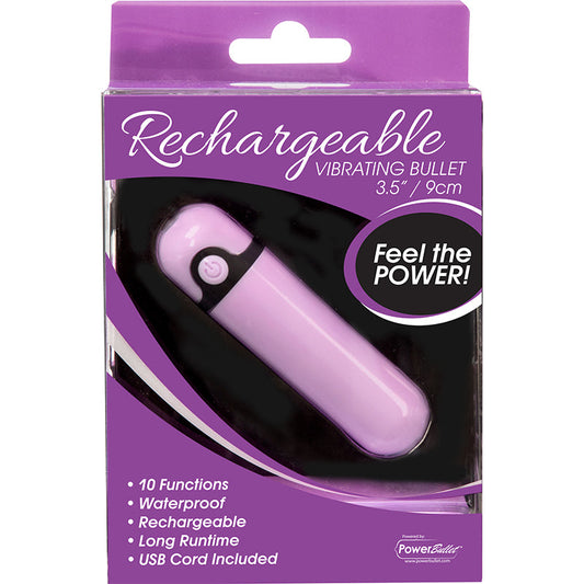 BMS - BALA VIBRADORA RECARGABLE MORADA, SENCILLA Y AUTÉNTICA