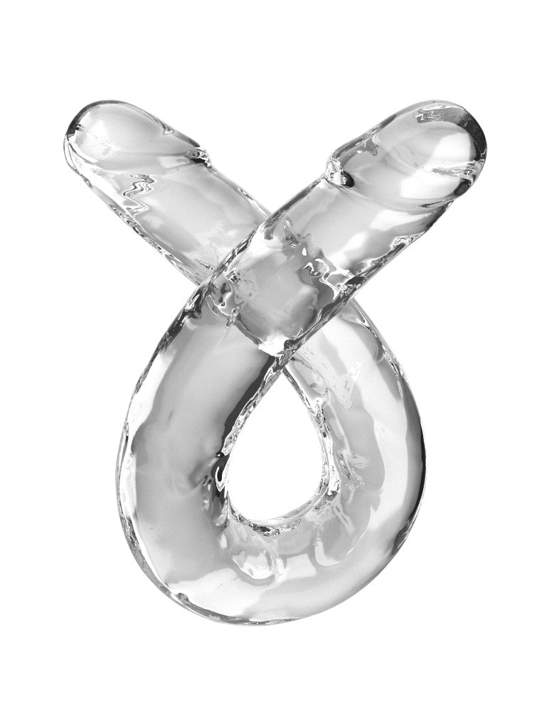 PIPEDREAM - KING COCK CLEAR - 18" DOUBLE DILDO CLEAR