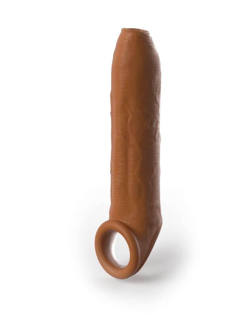 PIPEDREAM - FANTASY X-TENSIONS ELITE - UNCUT 7" EXTENSION SLEEVE W/STRAP TAN
