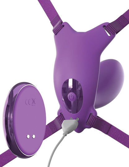 PIPEDREAM - FANTASY FOR HER - ULTIMATE G-SPOT BUTTERFLY STRAP-ON PURPLE