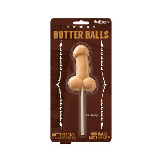 HOTT PRODUCTS - BUTTER BALLS BUTTERSCOTCH FLAVORED PECKER POP