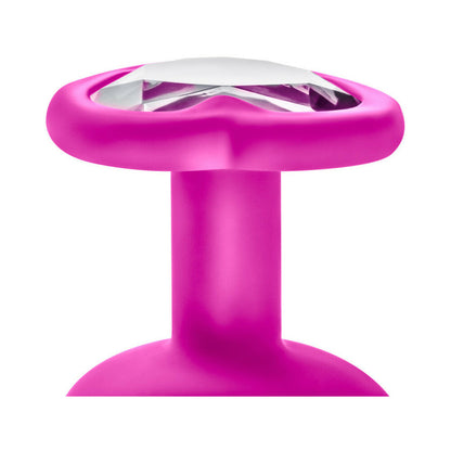 LUXE 3-PIECE BLING PLUG TRAINING KIT WITH WHITE GEM BASE PINK