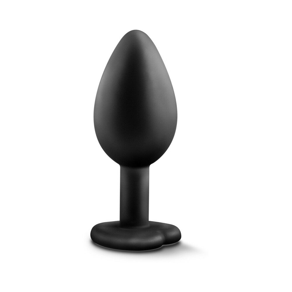 BLUSH - TEMPTASIA BLING ANAL PLUG WITH HEART-SHAPED GEM BASE SMALL BLACK