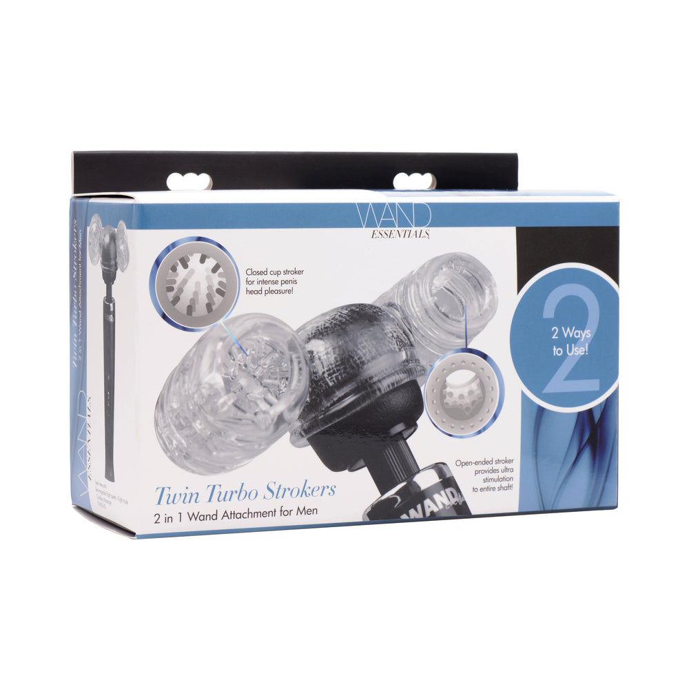 XR BRANDS - WAND ESSENTIALS TWIN TURBO STROKERS ATTACHMENT