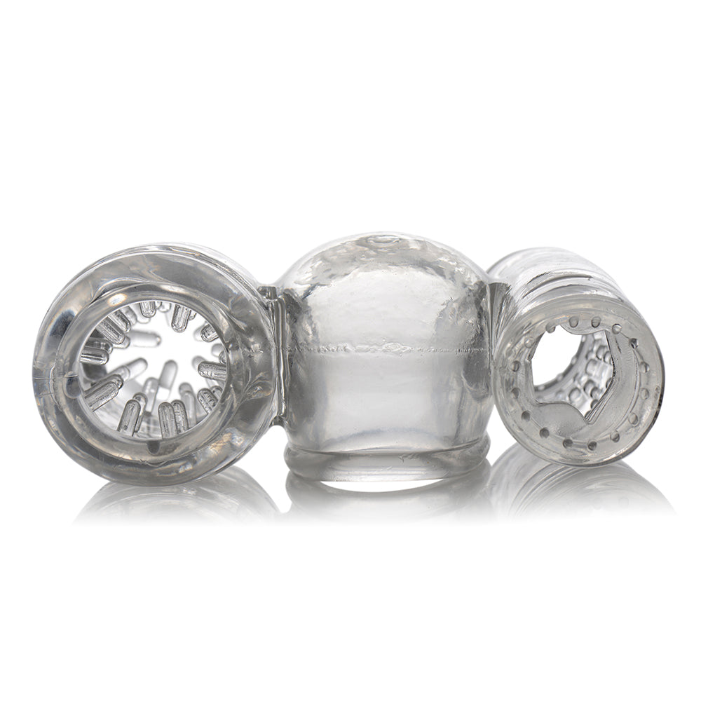 XR BRANDS - WAND ESSENTIALS TWIN TURBO STROKERS ATTACHMENT