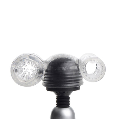 XR BRANDS - WAND ESSENTIALS TWIN TURBO STROKERS ATTACHMENT