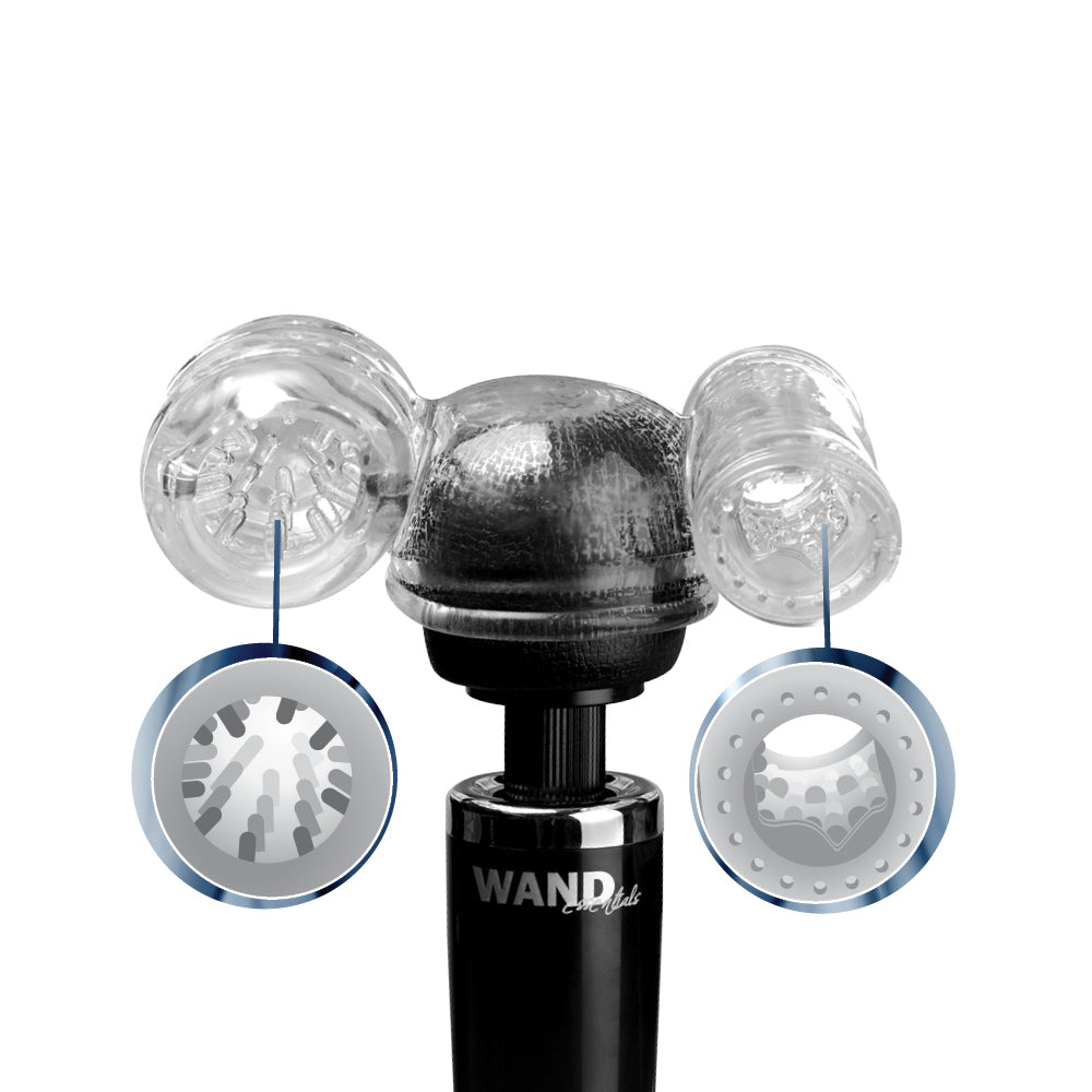 XR BRANDS - WAND ESSENTIALS TWIN TURBO STROKERS ATTACHMENT