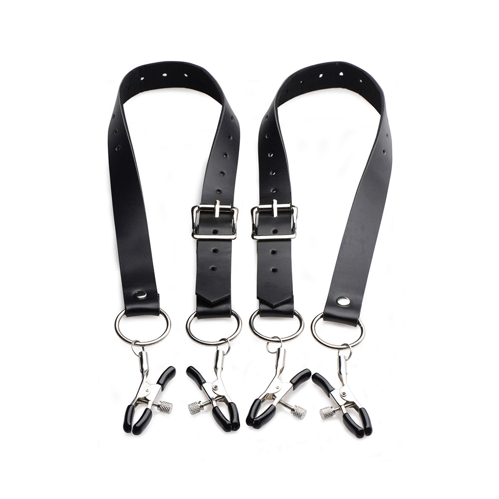MASTER SERIES SPREAD LABIA SPREADER STRAPS WITH CLAMPS