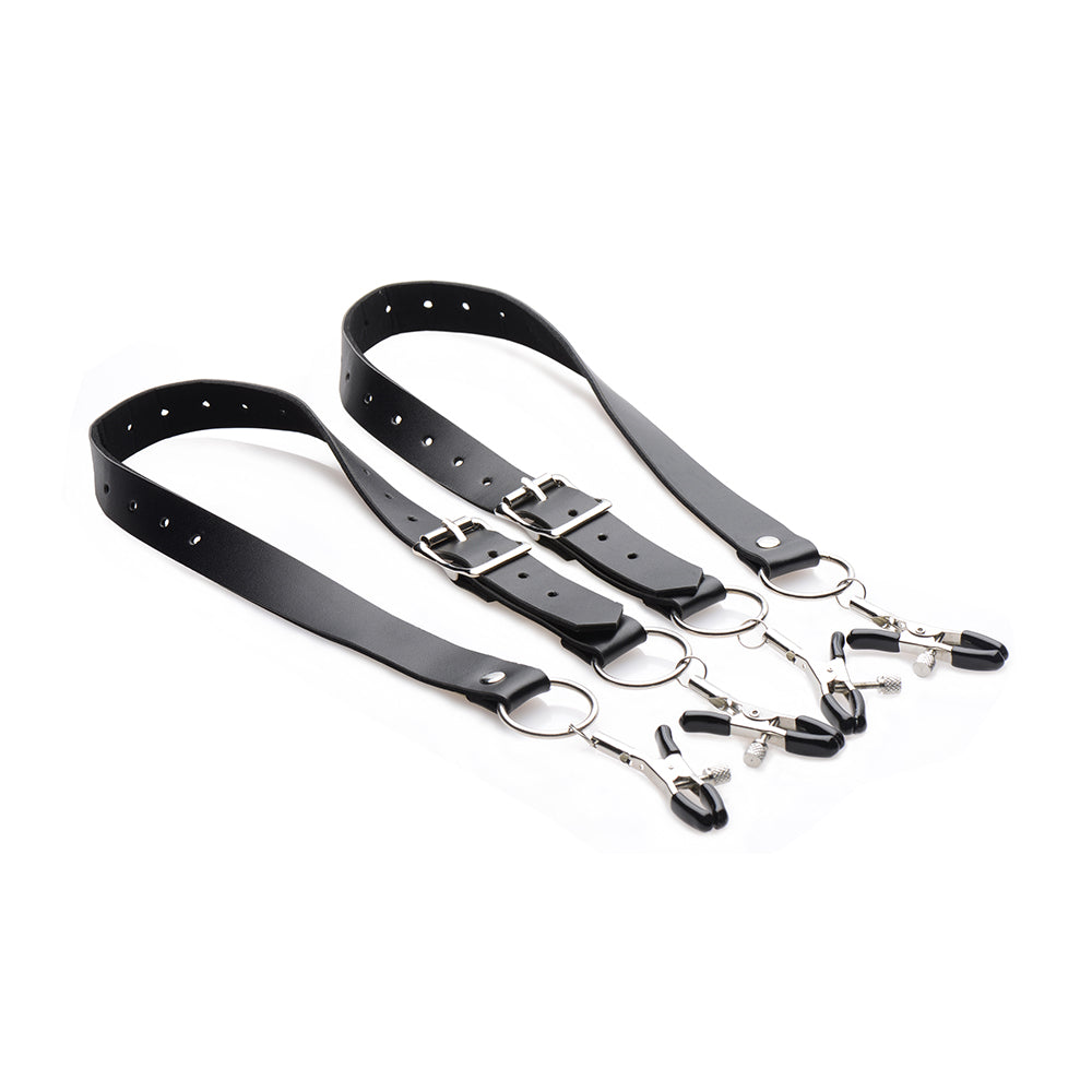 MASTER SERIES SPREAD LABIA SPREADER STRAPS WITH CLAMPS