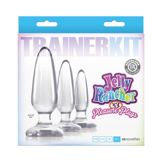 NS NOVELTIES - JELLY RANCHER PLEASURE PLUGS TRAINER KIT CLEAR