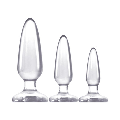 NS NOVELTIES - JELLY RANCHER PLEASURE PLUGS TRAINER KIT CLEAR
