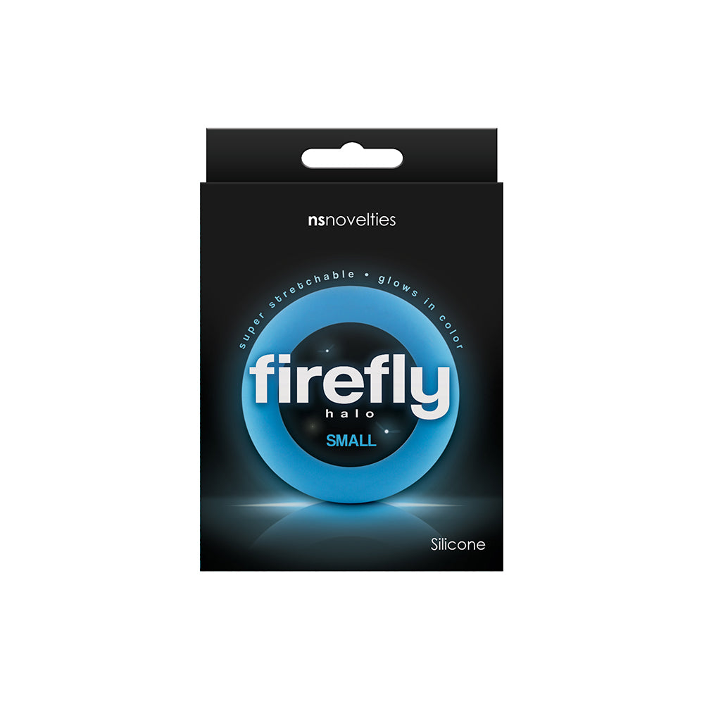 NOVEDADES NS - ANILLO PARA PENE LUMINOSO FIREFLY HALO PEQUEÑO AZUL