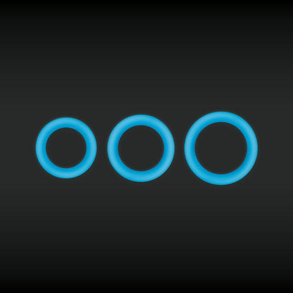 NS NOVELTIES - FIREFLY HALO COCK RING LARGE BLUE