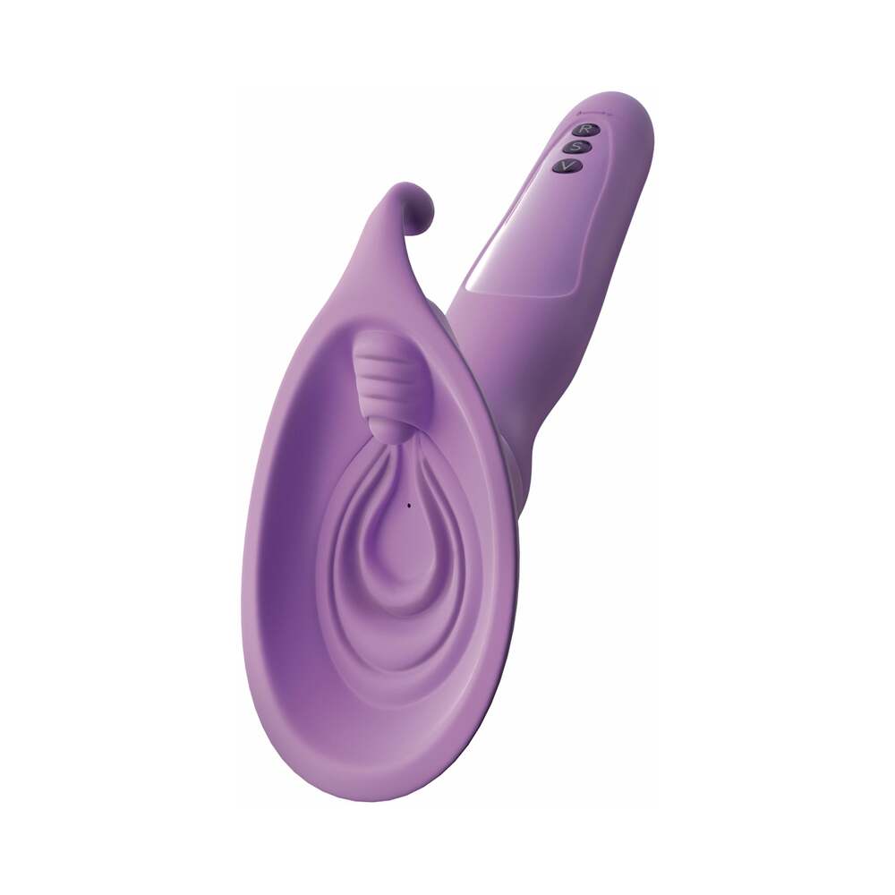 FANTASY FOR HER VIBRATING ROTO SUCK-HER SILICONE VULVA PUMP PURPLE