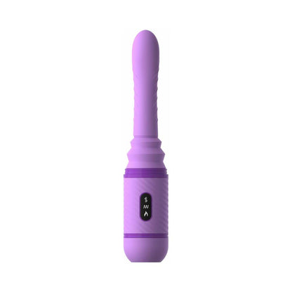 FANTASY FOR HER LOVE THRUST-HER RECHARGEABLE SILICONE THRUSTING VIBRATOR PURPLE