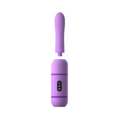 FANTASY FOR HER LOVE THRUST-HER RECHARGEABLE SILICONE THRUSTING VIBRATOR PURPLE