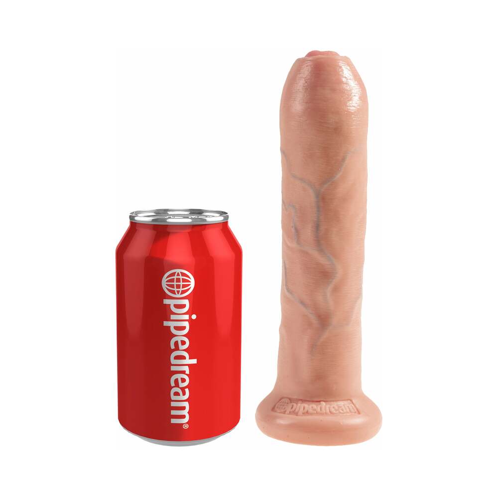 KING COCK - UNCUT REALISTIC PENIS 17.8 CM CARAMEL