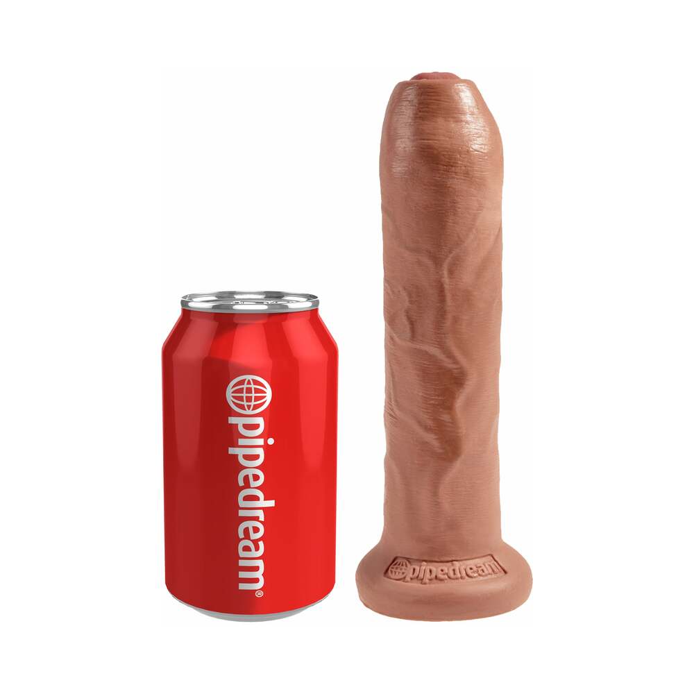 PIPEDREAM - KING COCK 7 IN. UNCUT COCK REALISTIC DILDO WITH MOVEABLE FORESKIN & SUCTION CUP BEIGE