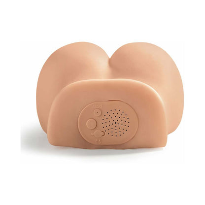 PDX BRANDS - PDX DIRTY TALK INTERACTIVE MINI FUCK ME SILLY RECHARGEABLE VIBRATING DUAL-ENTRY MASTURBATOR BEIGE