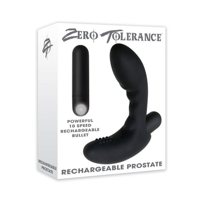 TOLERANCIA CERO - VIBRADOR RECARGABLE DE PRÓSTATA PUNTO P ETERNO NEGRO