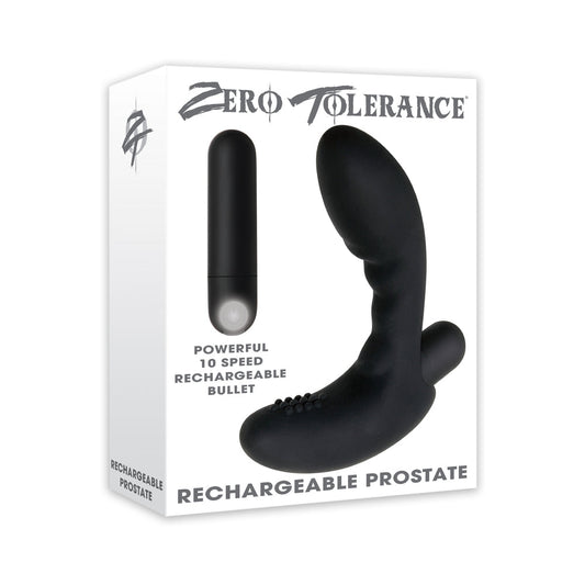 ZERO TOLERANCE ETERNAL P-SPOT RECHARGEABLE VIBRATING PROSTATE MASSAGER BLACK