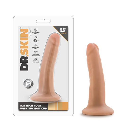 BLUSH - DR. SKIN REALISTIC 5.5 IN. DILDO