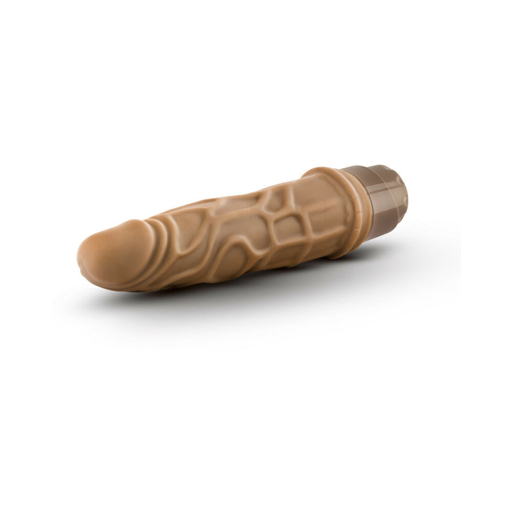 DR. SKIN VIBE 3 REALISTIC 7.25 IN. VIBRATING DILDO TAN