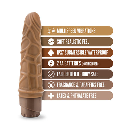 BLUSH - DR. SKIN COCK VIBE 3 REALISTIC 7.25 IN. VIBRATING DILDO