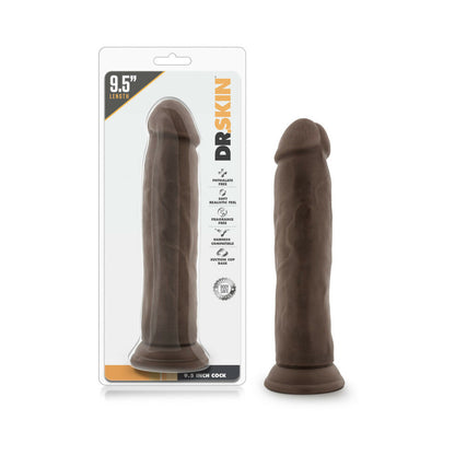 DR. SKIN REALISTIC 9.5 IN. DILDO BROWN