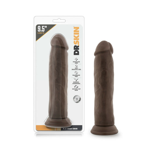 DR. SKIN REALISTIC 9.5 IN. DILDO BROWN