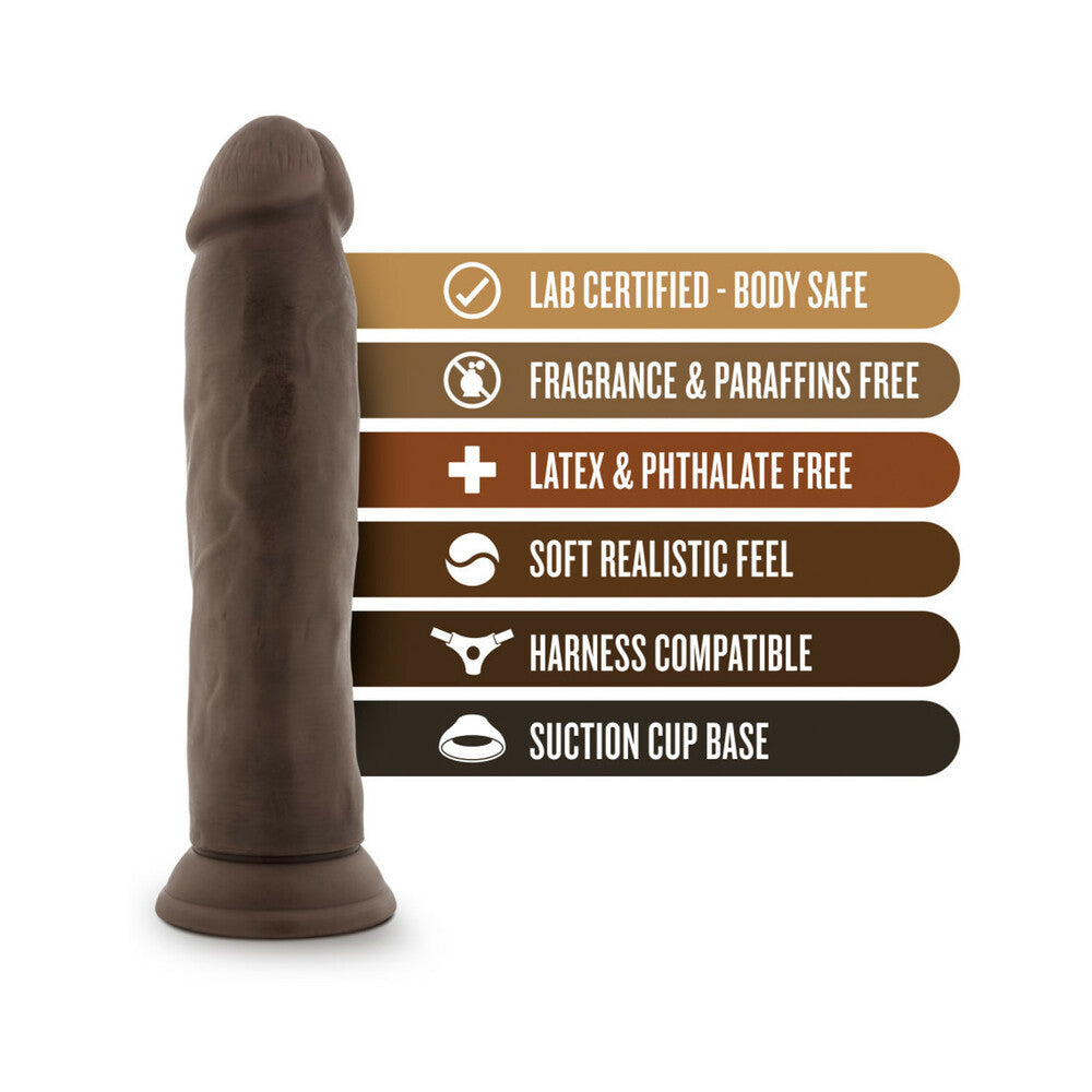 DR. SKIN REALISTIC 9.5 IN. DILDO BROWN