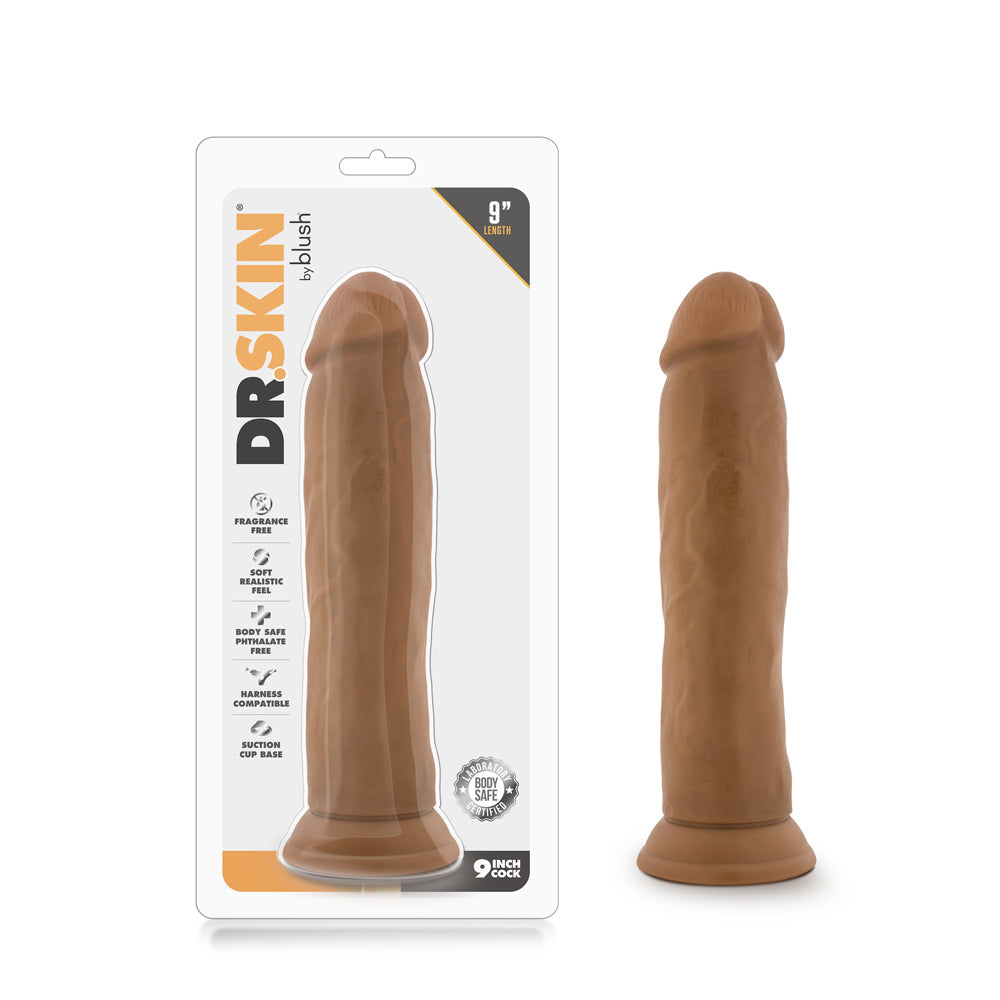 DR. SKIN REALISTIC 9 IN. DILDO TAN
