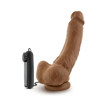 LOVERBOY THE BOXER REMOTE-CONTROLLED 9 IN. VIBRATING DILDO WITH BALLS TAN