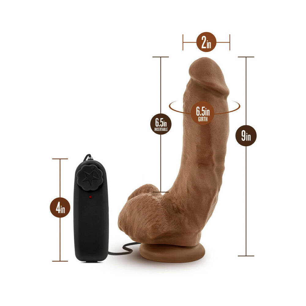 BLUSH - LOVERBOY THE BOXER REMOTE-CONTROLLED 9 IN. VIBRATING DILDO WITH BALLS TAN