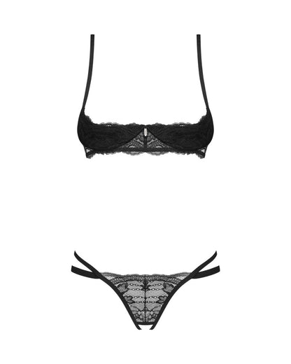 OBSESSIVE - NUTRIS 2-PCS CROTCHLESS SET  M/L
