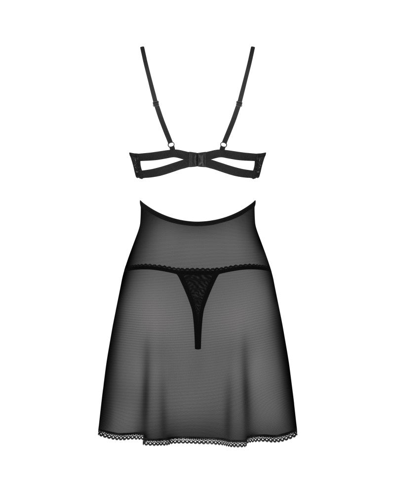 OBSESSIVE - NUTRIS BABYDOLL & THONG   XS/S