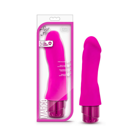 BLUSH - LUXE MARCO 7.75 IN. SILICONE VIBRATING DILDO