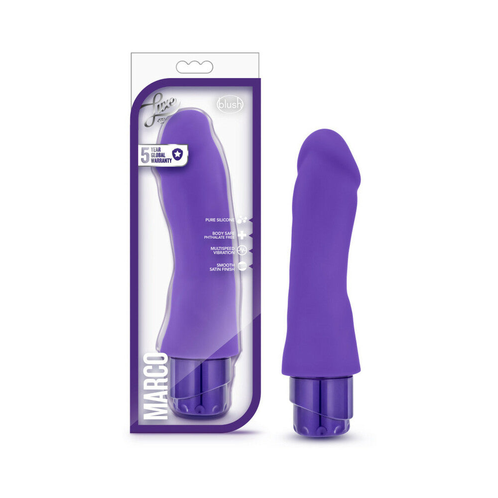 BLUSH - LUXE MARCO 7.75 IN. SILICONE VIBRATING DILDO