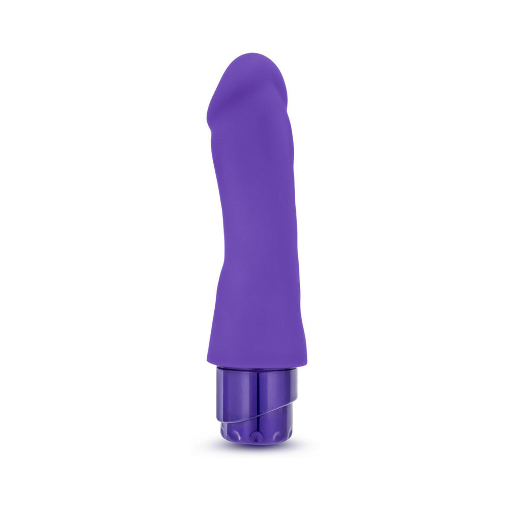LUXE MARCO 7.75 IN. SILICONE VIBRATING DILDO PURPLE