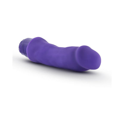 LUXE MARCO 7.75 IN. SILICONE VIBRATING DILDO PURPLE