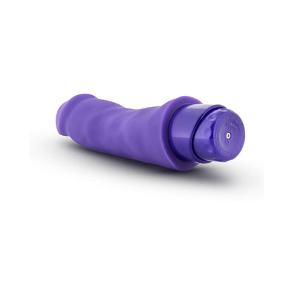 LUXE MARCO 7.75 IN. SILICONE VIBRATING DILDO PURPLE