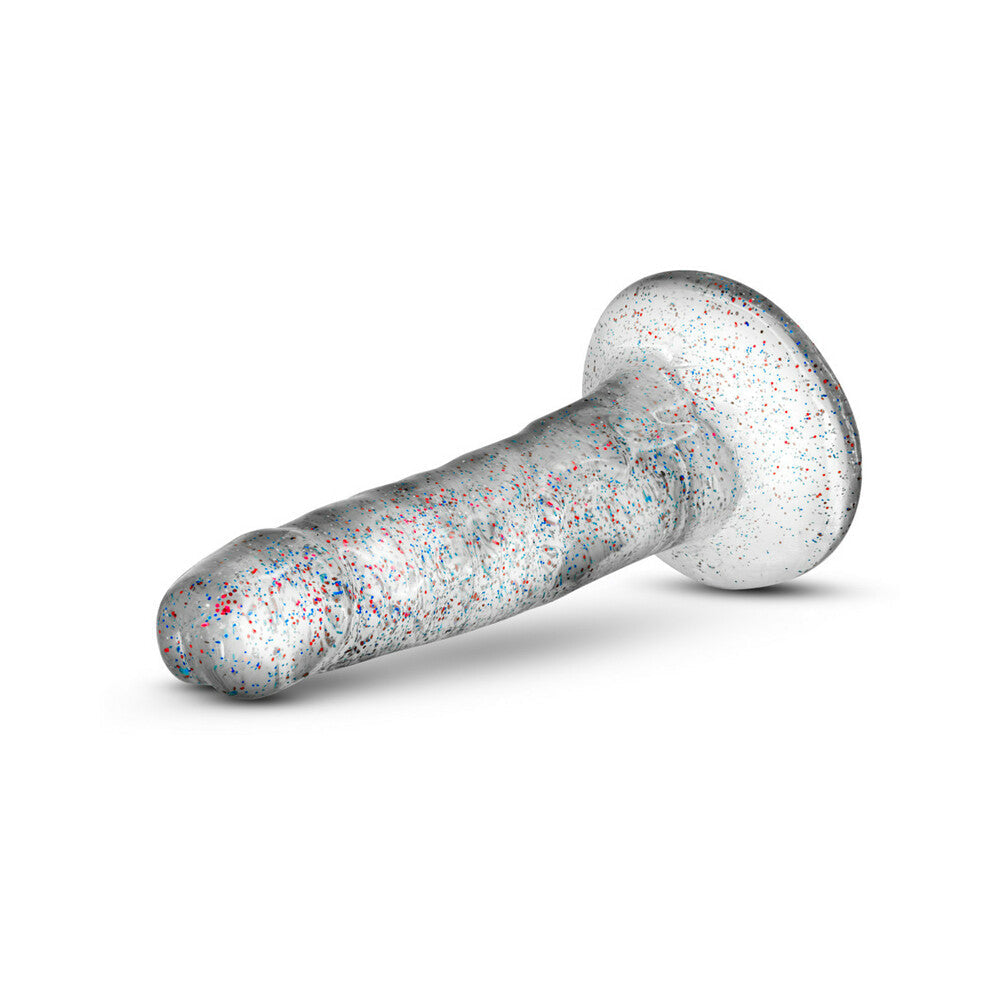 BLUSH - NATURALLY YOURS 5.5 IN. GLITTER DONG REALISTIC DILDO SPARKLING CLEAR
