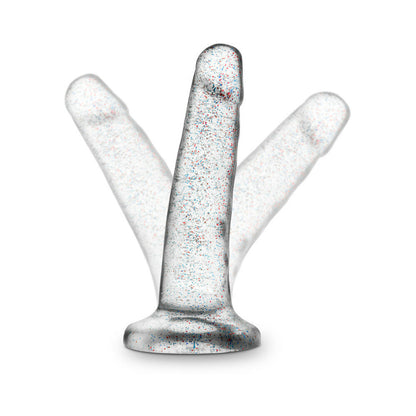 BLUSH - NATURALLY YOURS 5.5 IN. GLITTER DONG REALISTIC DILDO SPARKLING CLEAR