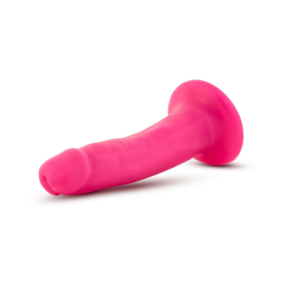 NEO 6 IN. DUAL DENSITY DILDO NEON PINK