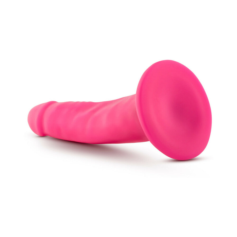 NEO 6 IN. DUAL DENSITY DILDO NEON PINK