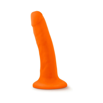 BLUSH - NEO 6 IN. DUAL DENSITY DILDO NEON ORANGE